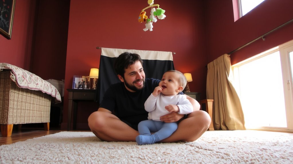 dad talk boosts babbling