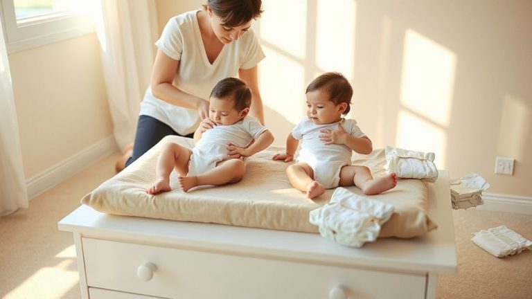 diapering twins efficiently