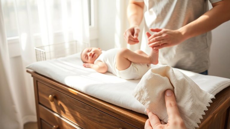 diapering with feeding rhythm