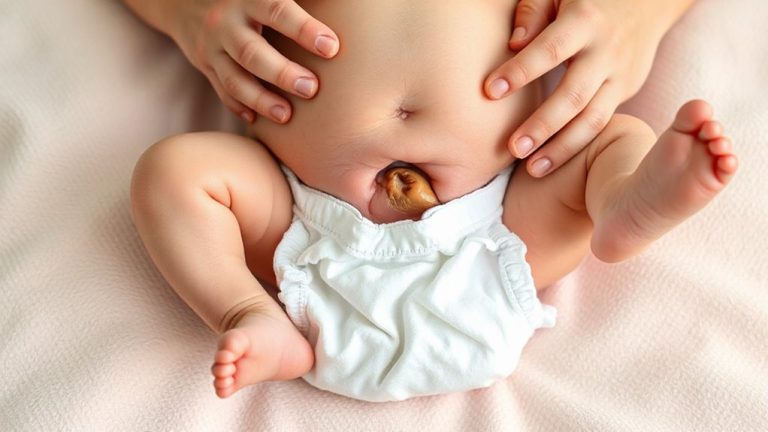 diapering with umbilical care