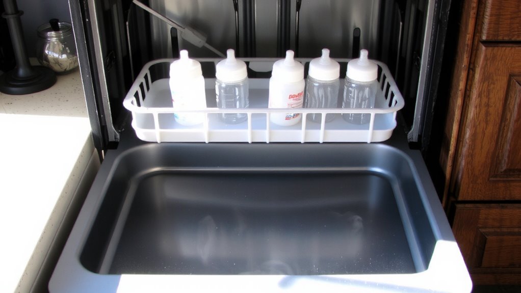 dishwasher safe bottle rack organizer
