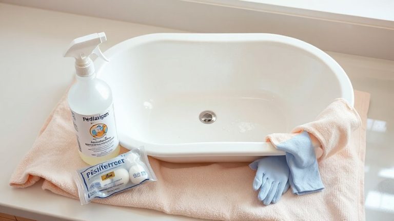 disinfect baby bathtub before use