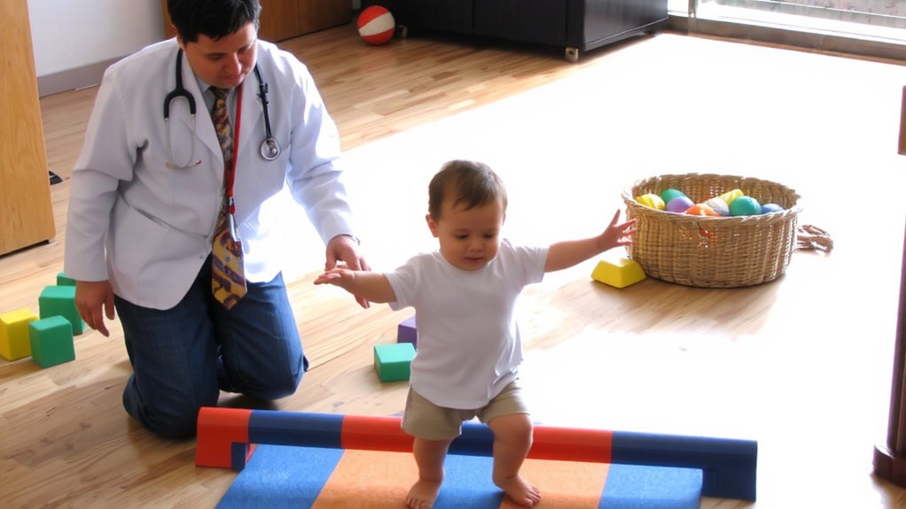 doctors assess motor skills through play