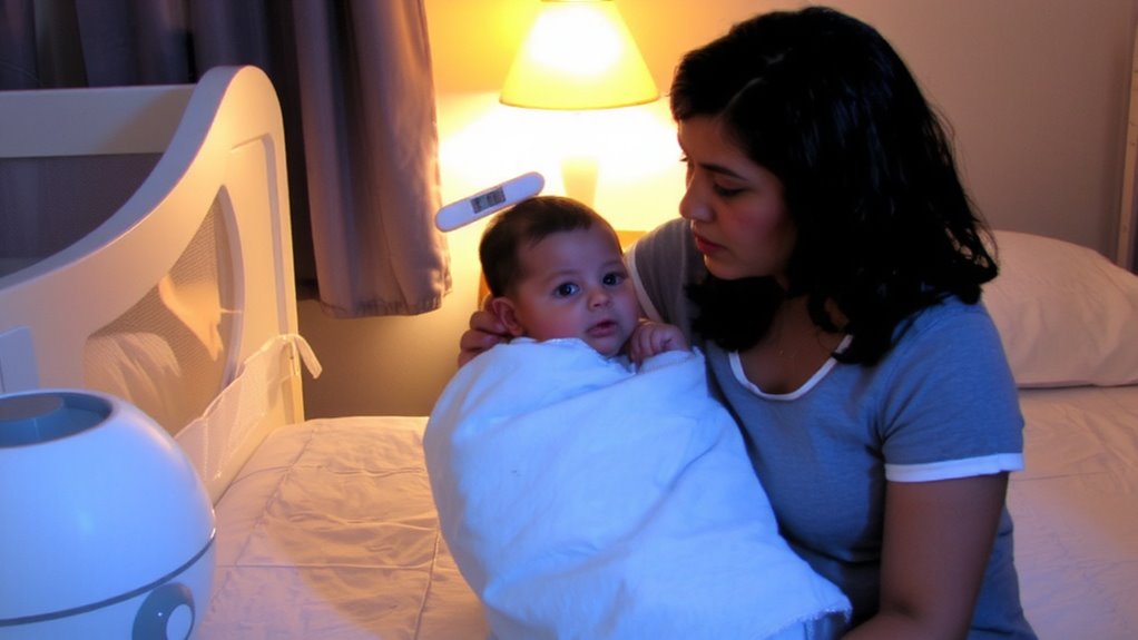 ear tugging and fever spikes