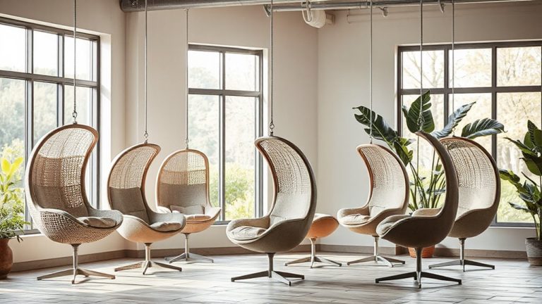 egg chairs with stand