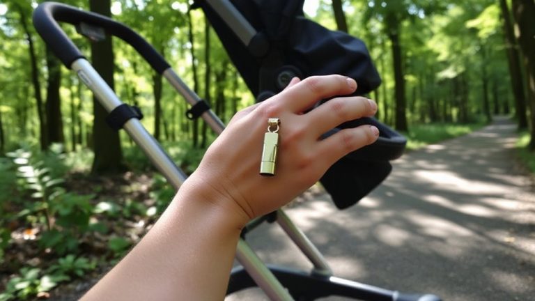 emergency whistle alarms on stroller straps