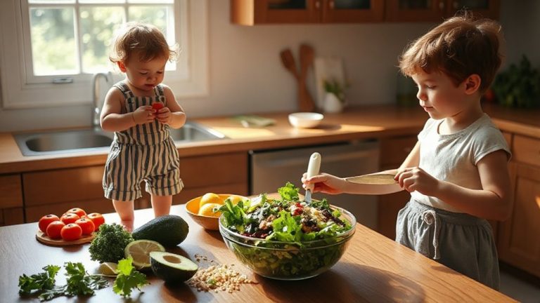 engage children in salad prep