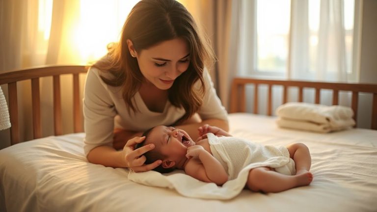 eye contact calms newborn quickly