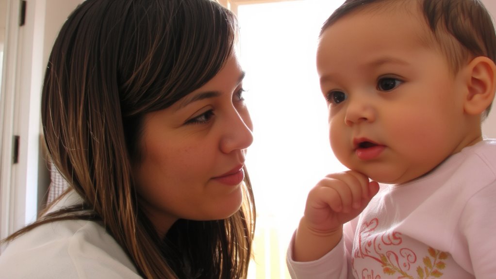 eye contact soothes baby