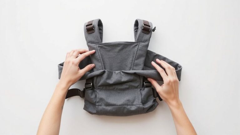 fold carefully secure buckles