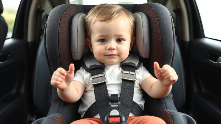 forward facing car seat harness guide