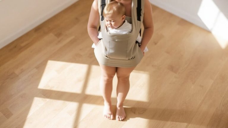 front load baby carrier support