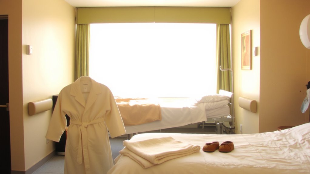front opening robe for skin to skin