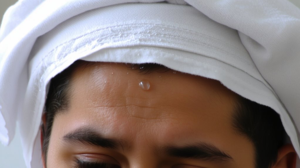 frozen washcloth for headaches