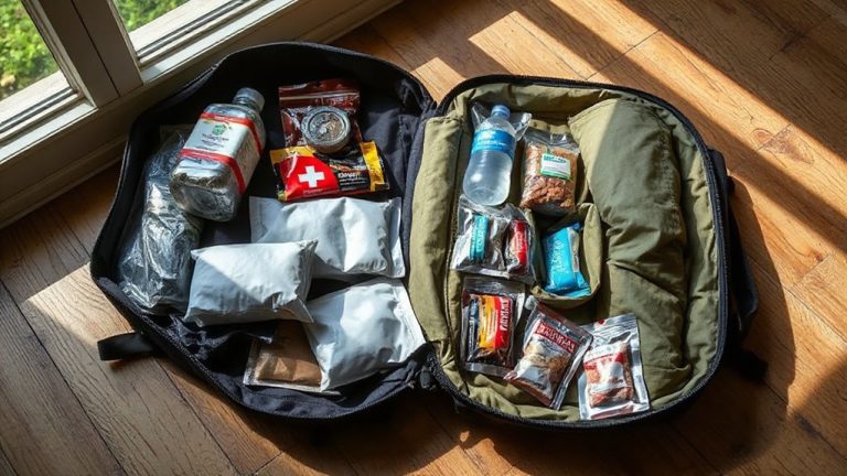 fully stocked emergency go bag