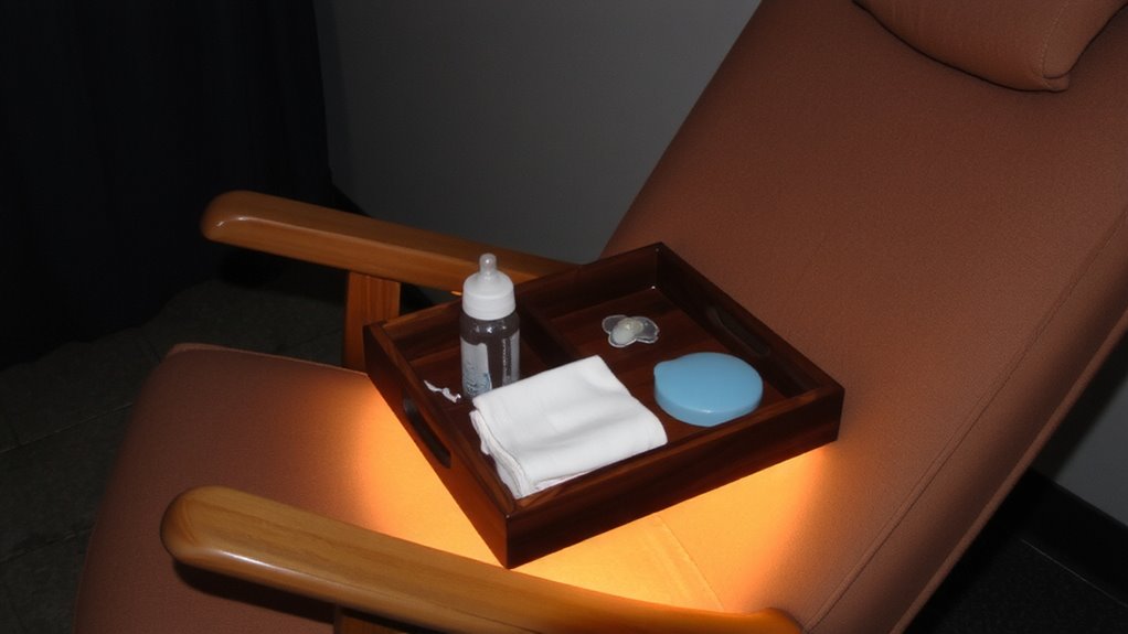 glider tray organizes essentials