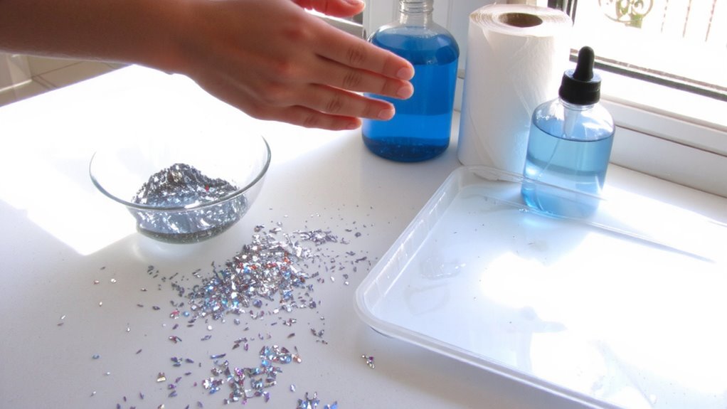 glitter germ simulation setup
