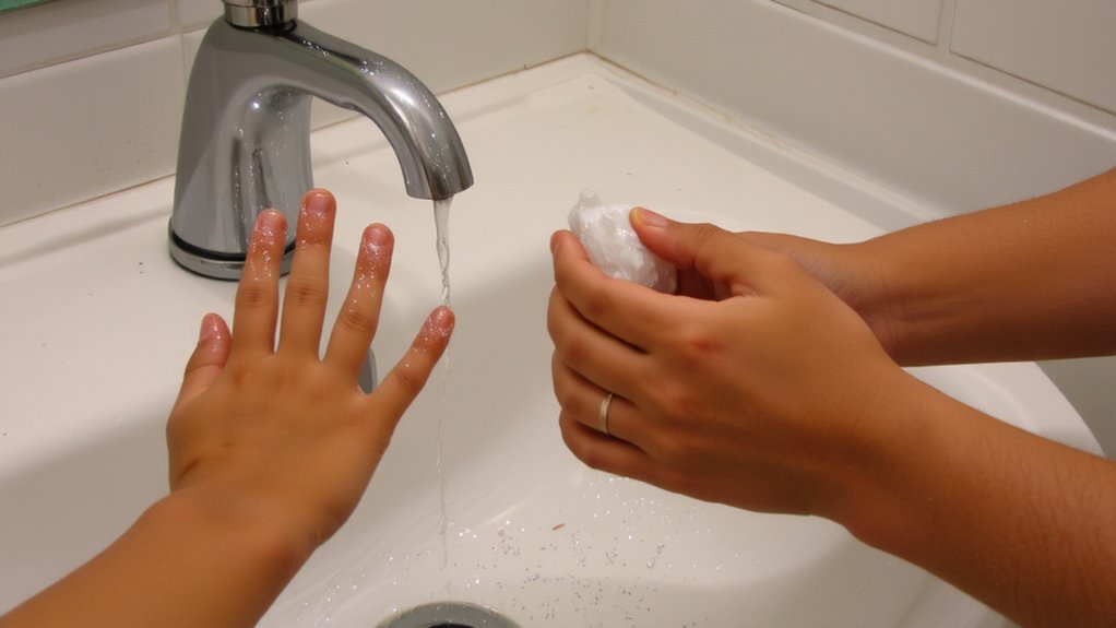 glitter shows germ spread