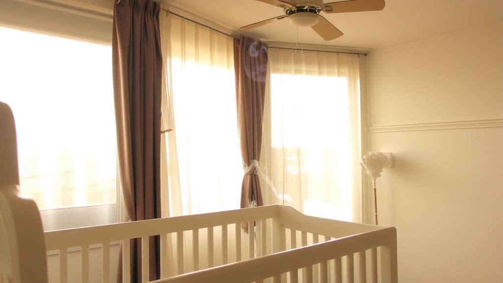 guide airflow away from crib