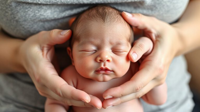 guide baby s head position