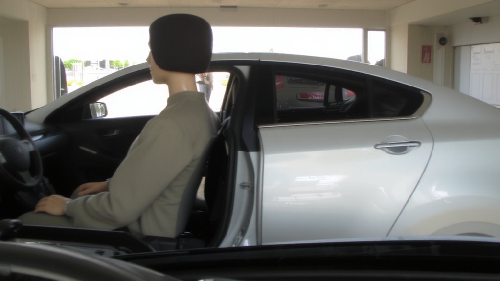 hyperextension from rear impact