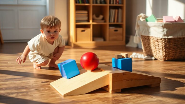 infant cause effect toy experiments