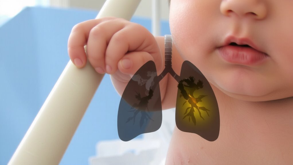 infant lungs damaged by secondhand smoke