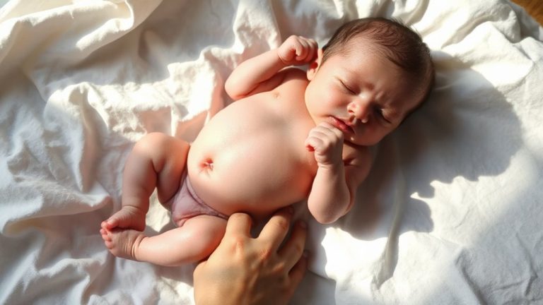 infant painful straining management
