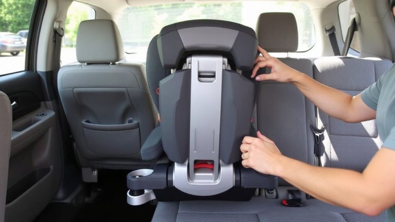 install car seat in minivan