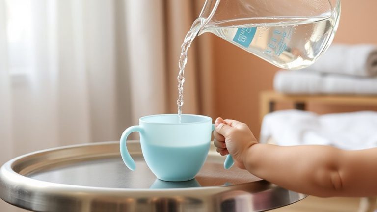 introducing water with sippy cup