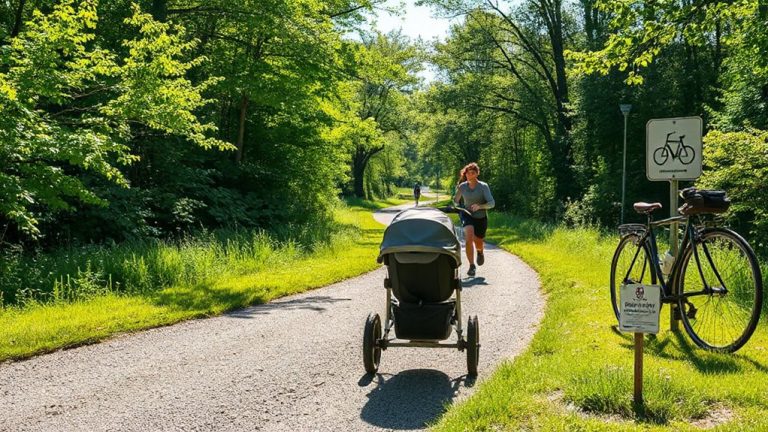 jogging strollers allowed on greenways