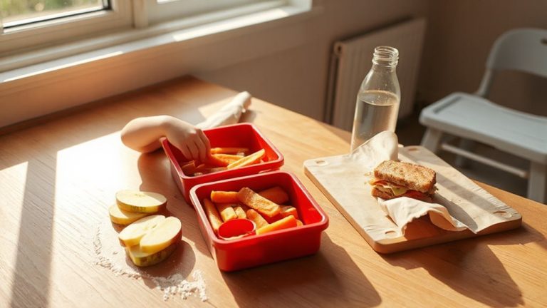 kids packing their own lunches