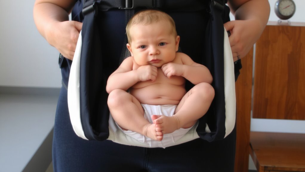 knee to knee newborn carrying guide
