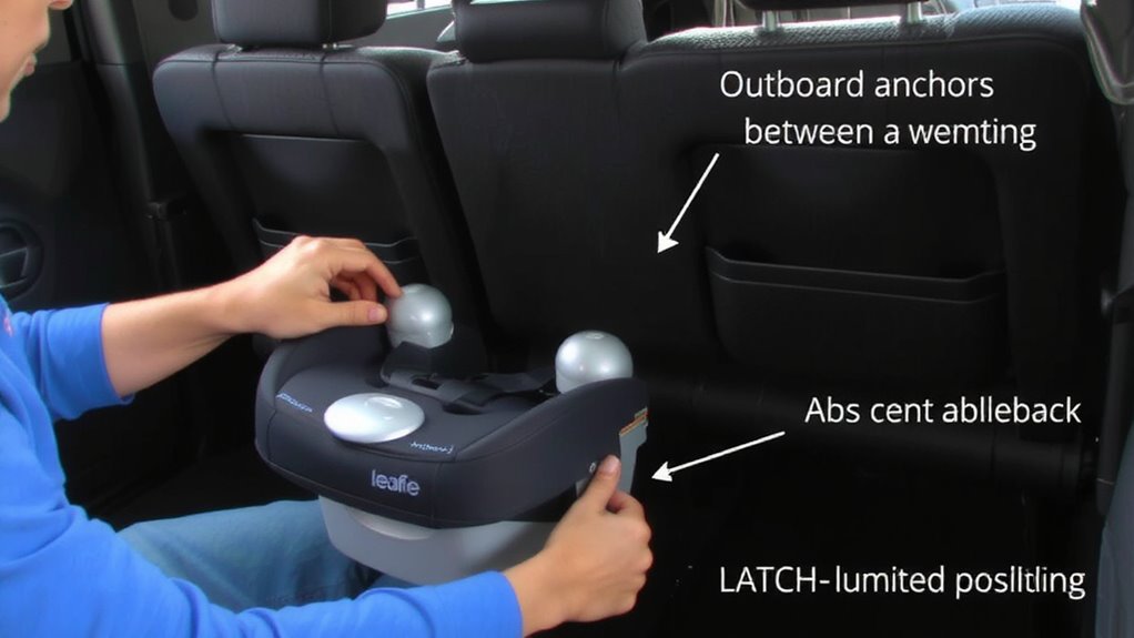 locate lower anchors safely