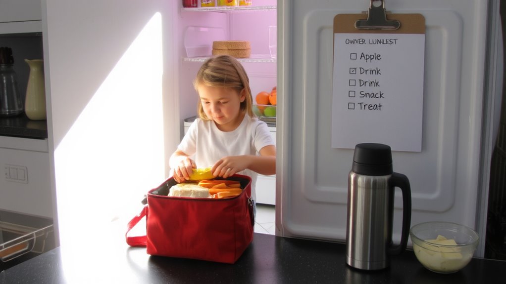 lunch checklist for kids
