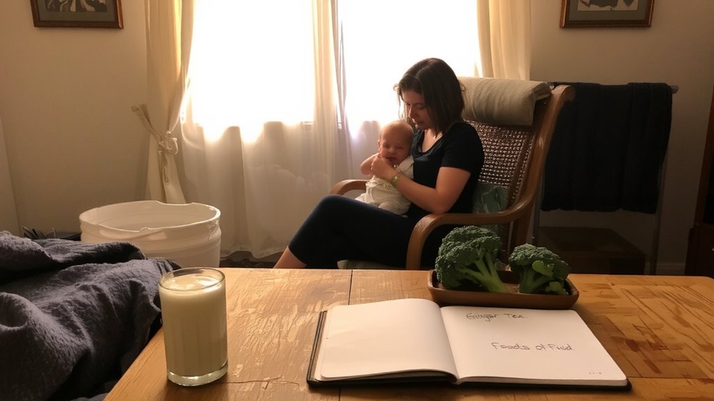 maternal diet affects baby reflux