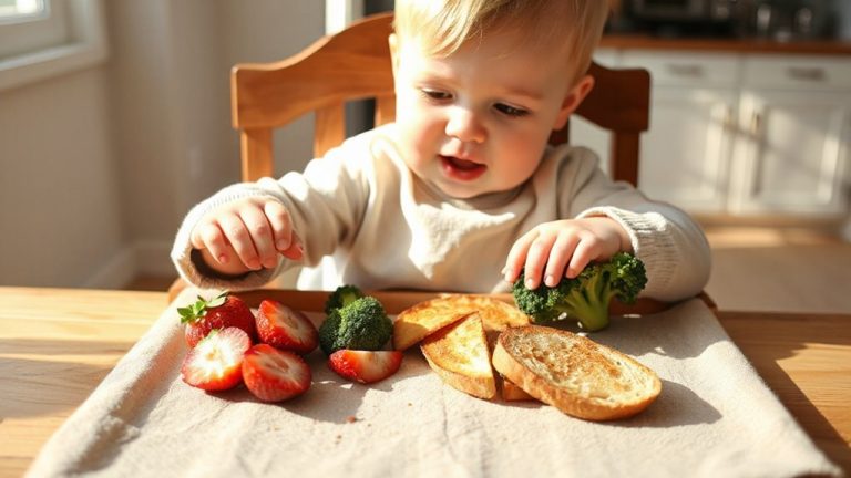 mealtime babbling food encouragement