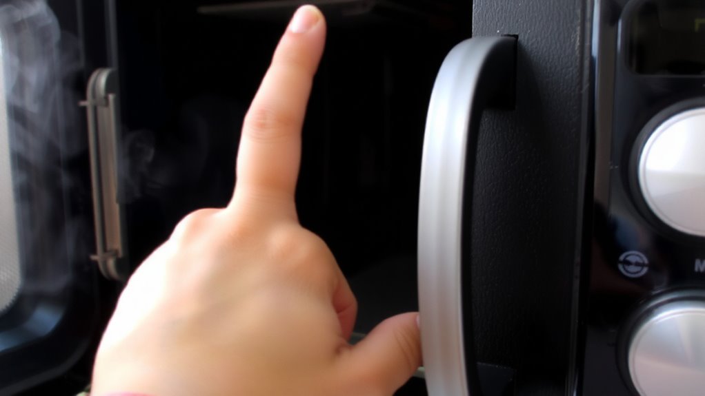 microwave safety latches prevent burns