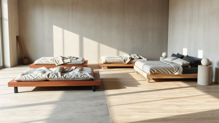 minimalist floor bed frames