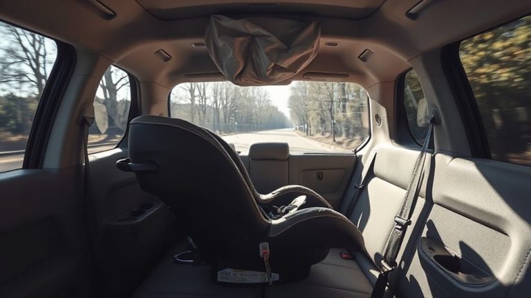 never install car seat sideways