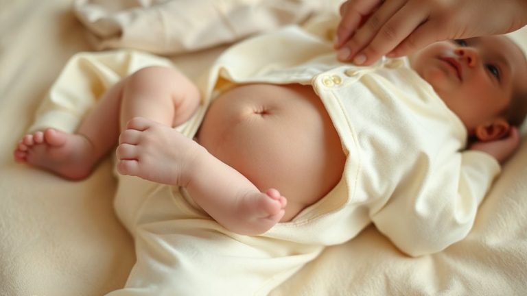 newborn sleep suit abdomen care