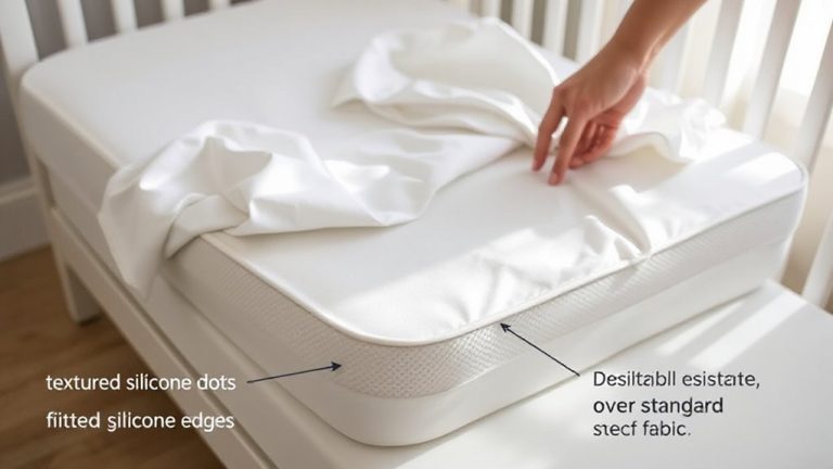 non slip crib mattress pad