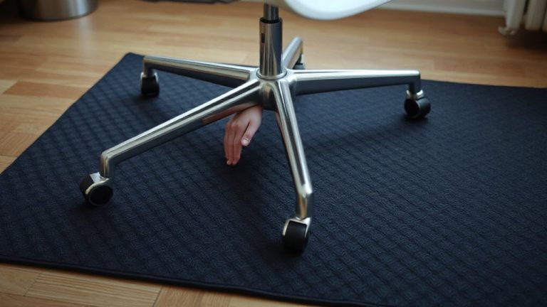 non slip mats prevent chair movement