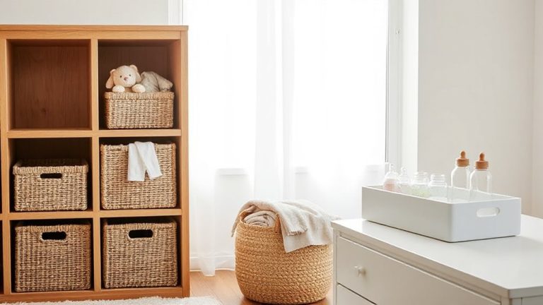 nursery storage solutions organized