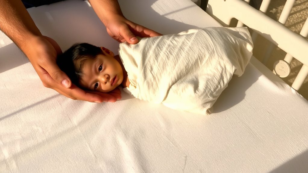 pacifiers and massage calm babies