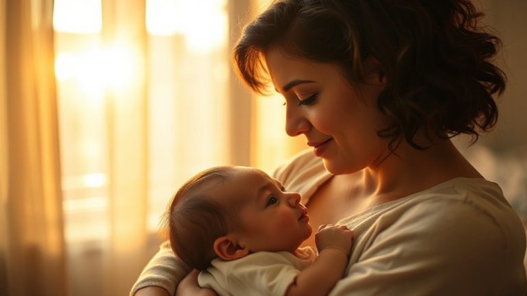 parent baby eye contact bonding