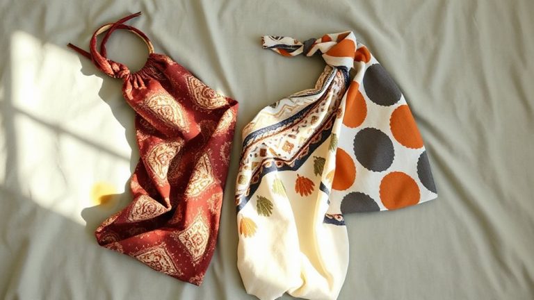 patterned slings hide stains