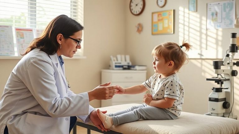 pediatricians diagnosing rare childhood diseases
