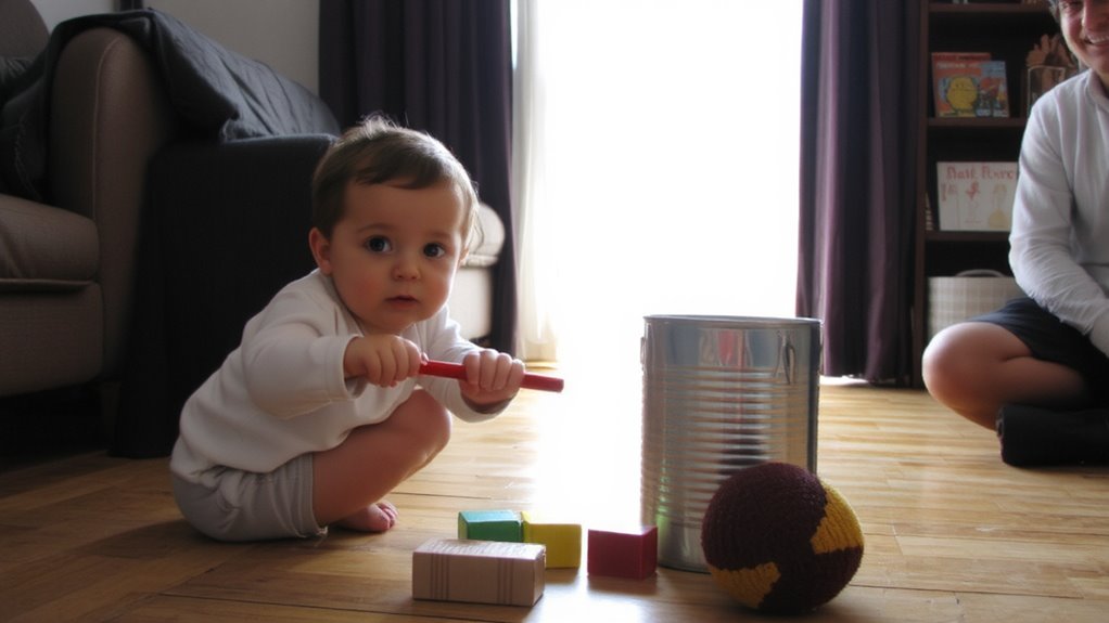 peekaboo and mirror play