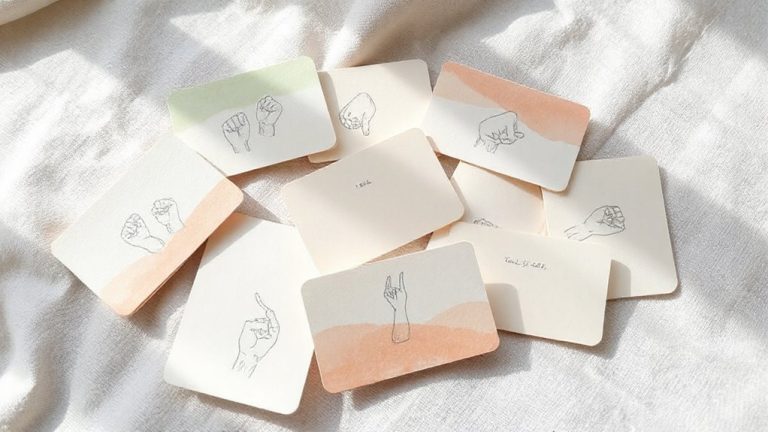 personalized warning sign cue cards